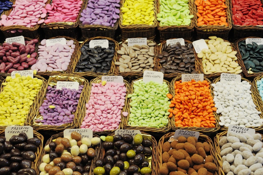 Barcelona, Spain - The Boqueria Market jigsaw puzzle in Food & Bakery puzzles on TheJigsawPuzzles.com