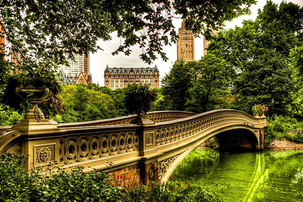 Bow Bridge, Central Park, NYC jigsaw puzzle in Bridges puzzles on TheJigsawPuzzles.com