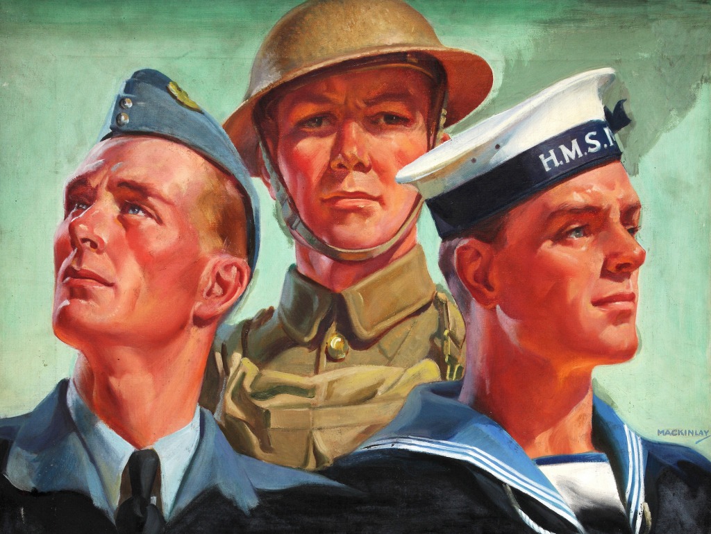 Back Up the Fighting Forces jigsaw puzzle in People puzzles on TheJigsawPuzzles.com