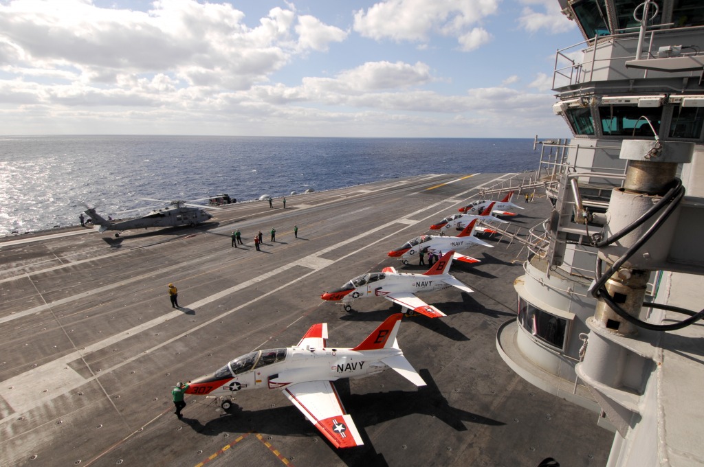 USS Harry S. Truman Conducting Carrier Qualifications jigsaw puzzle in Aviation puzzles on TheJigsawPuzzles.com