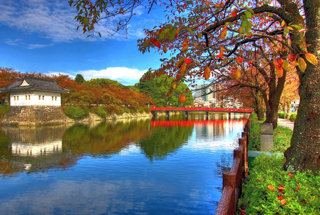 Odawara Autumn jigsaw puzzle in Bridges puzzles on TheJigsawPuzzles.com