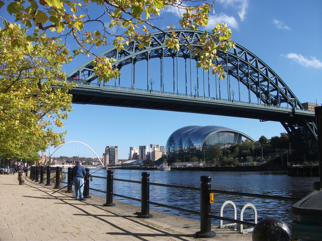 Tyne Bridges, Newcastle, England jigsaw puzzle in Bridges puzzles on TheJigsawPuzzles.com