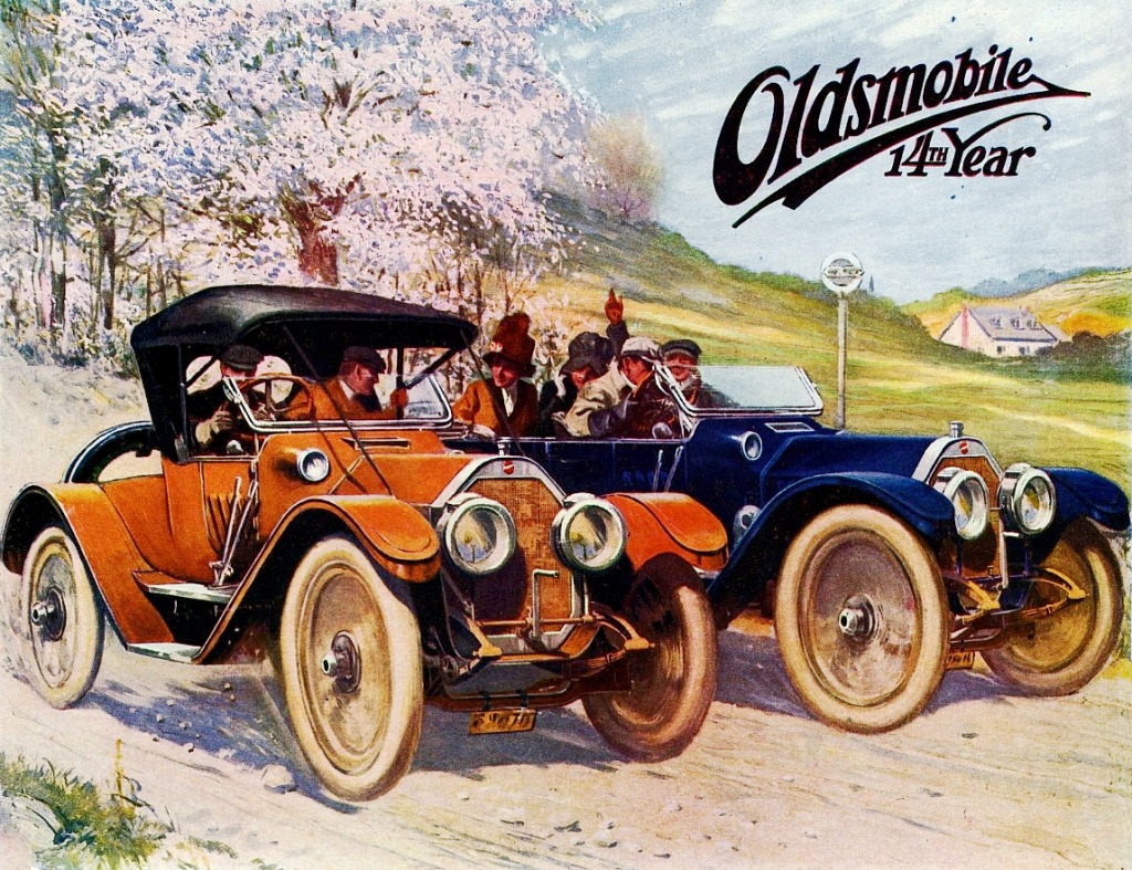 1912 Oldsmobile Autocrat Touring Roadster & Tourabout jigsaw puzzle in Puzzle of the Day puzzles on TheJigsawPuzzles.com
