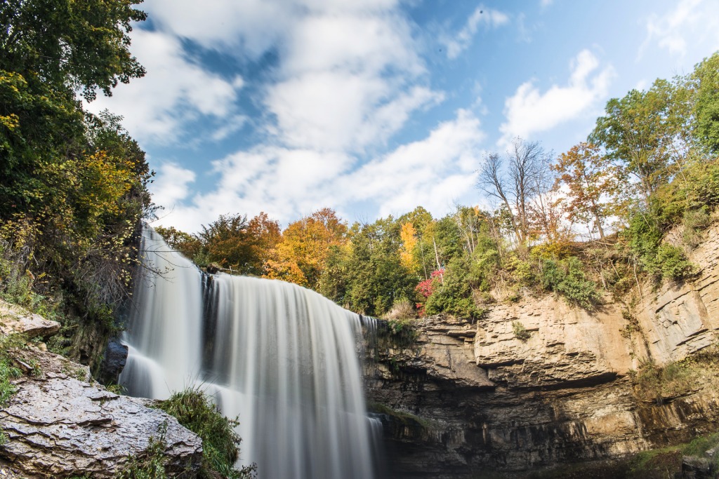 Webster's Falls, Ontario, Canada jigsaw puzzle in Waterfalls puzzles on TheJigsawPuzzles.com