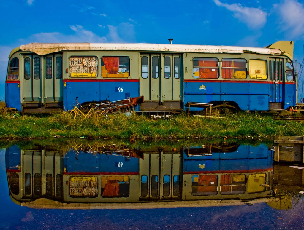 My Tram is my Castle jigsaw puzzle in Puzzle of the Day puzzles on TheJigsawPuzzles.com