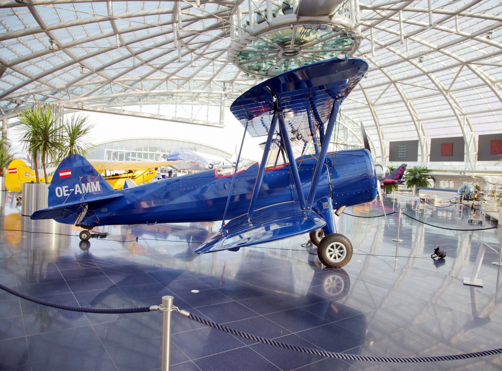 Boeing Stearman 75E in Salzburg jigsaw puzzle in Aviation puzzles on TheJigsawPuzzles.com