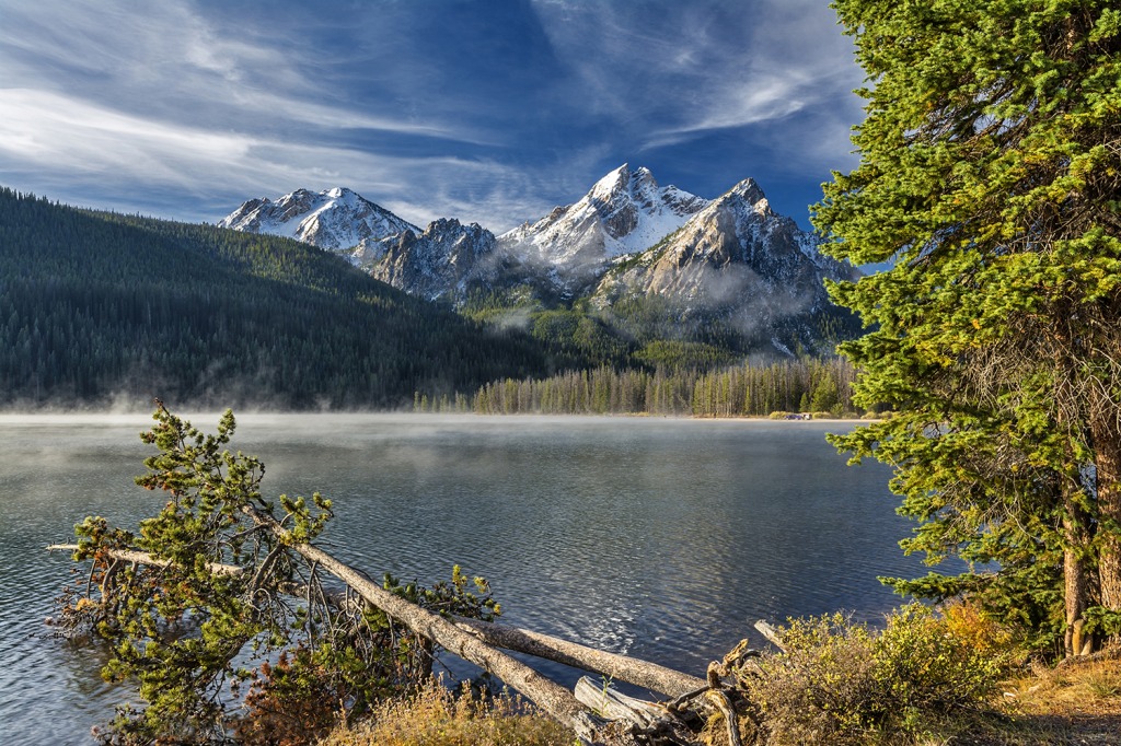 Stanley Lake at Sunrise jigsaw puzzle in Puzzle of the Day puzzles on TheJigsawPuzzles.com