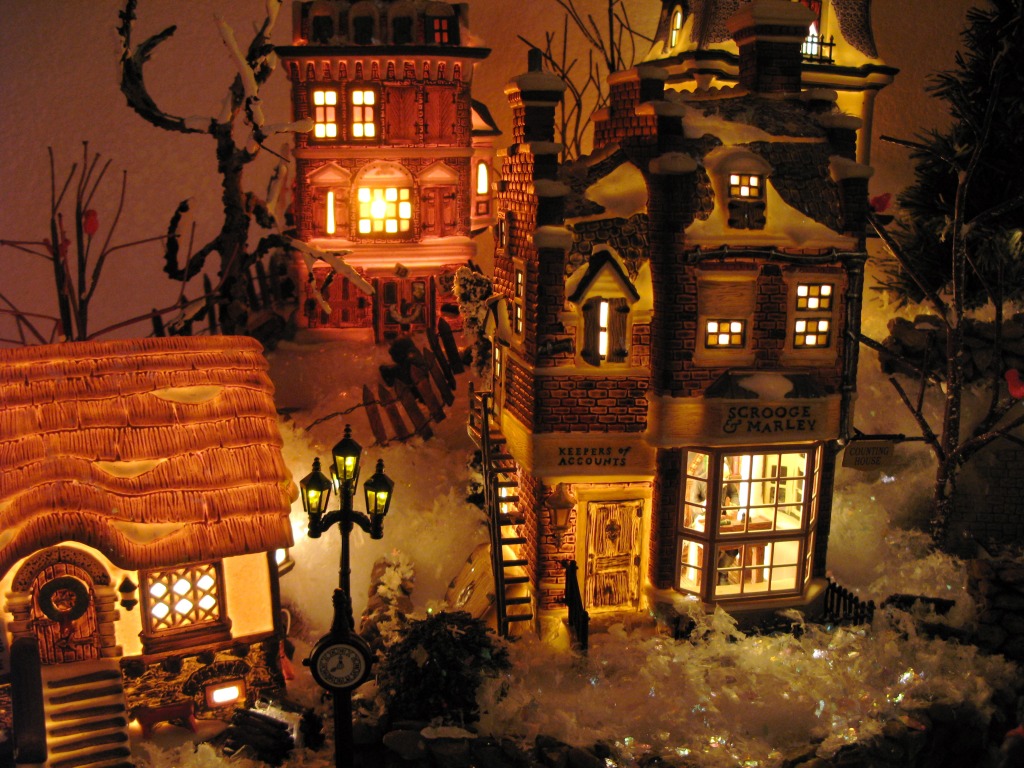 Dickens Village by Mary Ellen Page jigsaw puzzle in Christmas & New Year puzzles on TheJigsawPuzzles.com