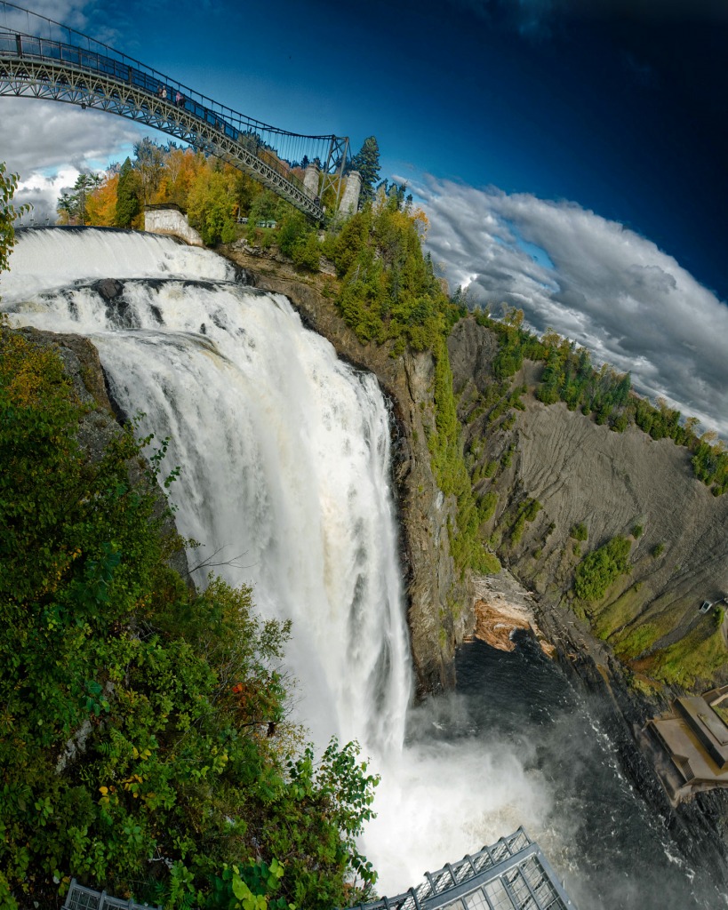 Montmorency Waterfall, Canada jigsaw puzzle in Waterfalls puzzles on TheJigsawPuzzles.com