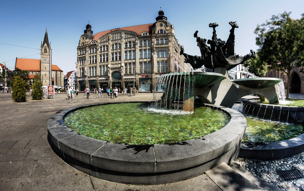 Erfurt, Anger, Germany jigsaw puzzle in Waterfalls puzzles on TheJigsawPuzzles.com