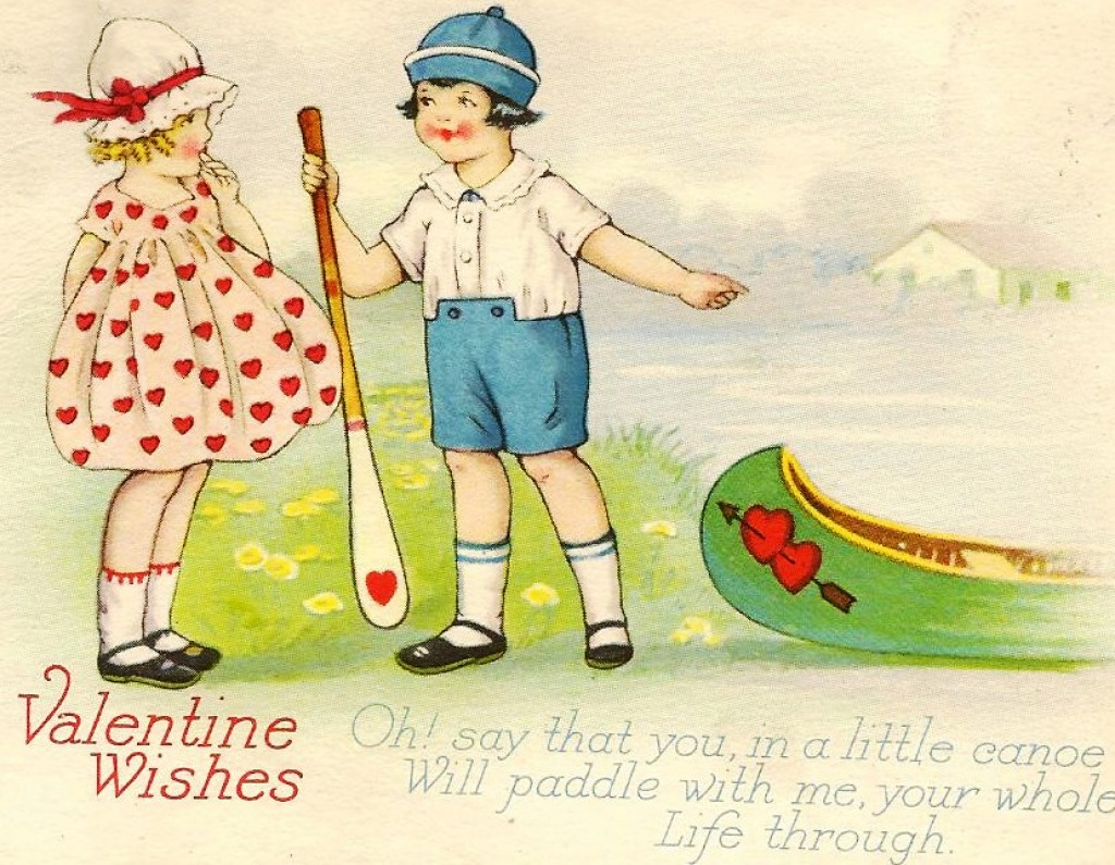 Vintage Valentine Postcard jigsaw puzzle in Valentine's Day puzzles on TheJigsawPuzzles.com