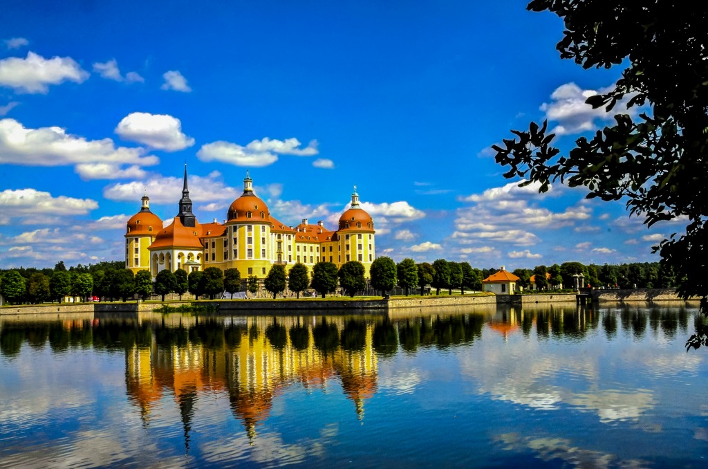 Moritzburg Castle, Saxony, Germany jigsaw puzzle in Castles puzzles on TheJigsawPuzzles.com