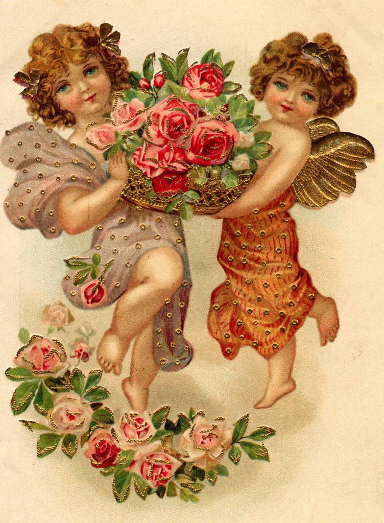 Antique Valentine Postcard jigsaw puzzle in Valentine's Day puzzles on TheJigsawPuzzles.com