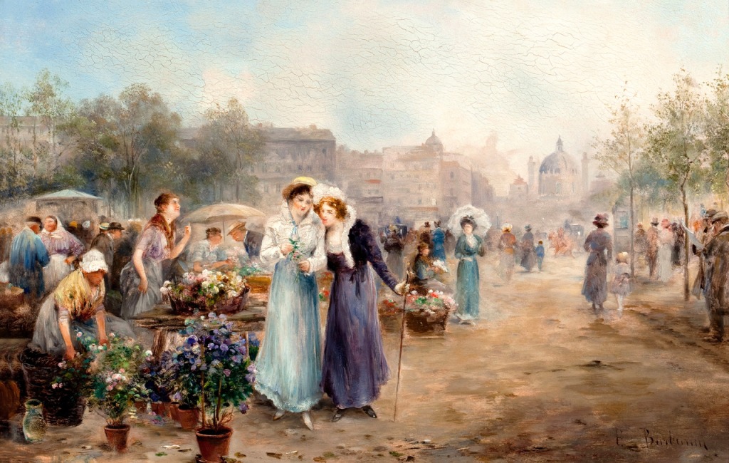 The Flower Market jigsaw puzzle in Piece of Art puzzles on TheJigsawPuzzles.com