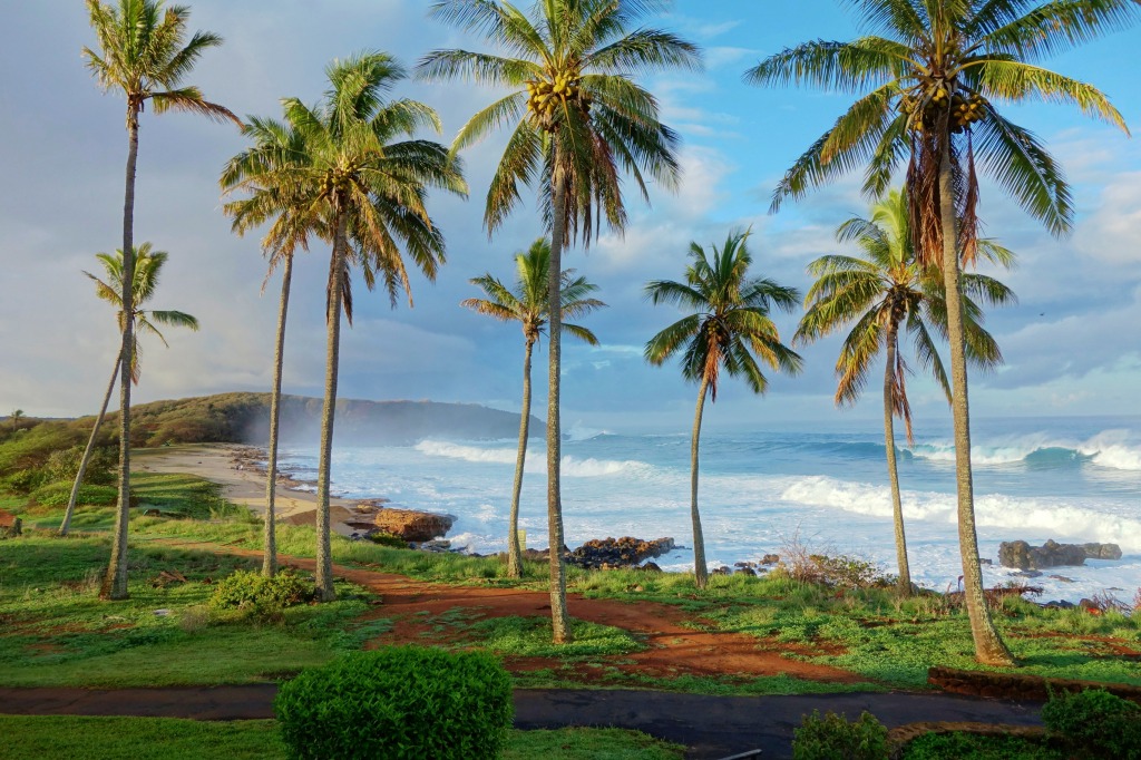 Kepuhi Beach and Kaiaka Rock, Hawaii jigsaw puzzle in Great Sightings puzzles on TheJigsawPuzzles.com