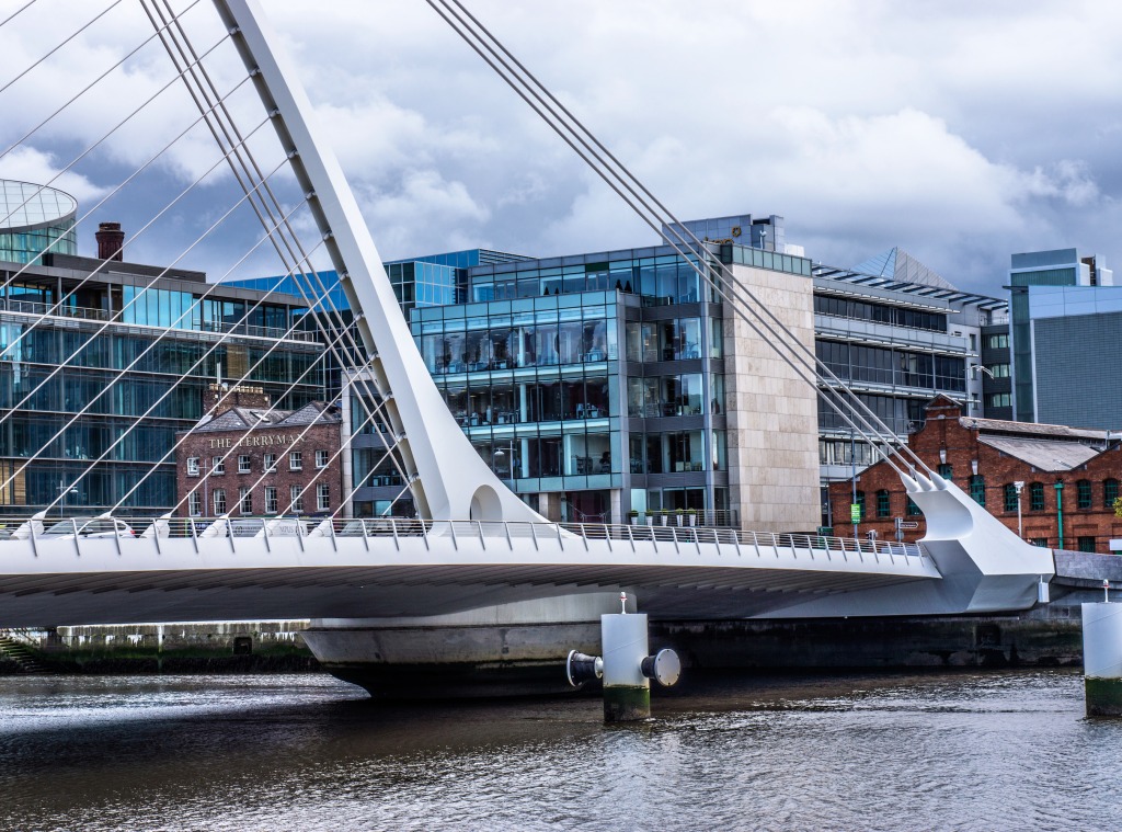 Samuel Beckett Bridge, Dublin, Ireland jigsaw puzzle in Bridges puzzles on TheJigsawPuzzles.com