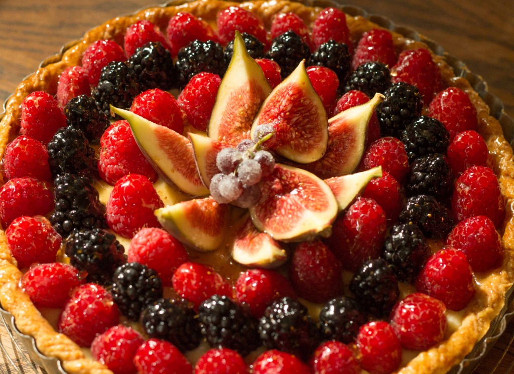 August Fruit Tart jigsaw puzzle in Fruits & Veggies puzzles on TheJigsawPuzzles.com