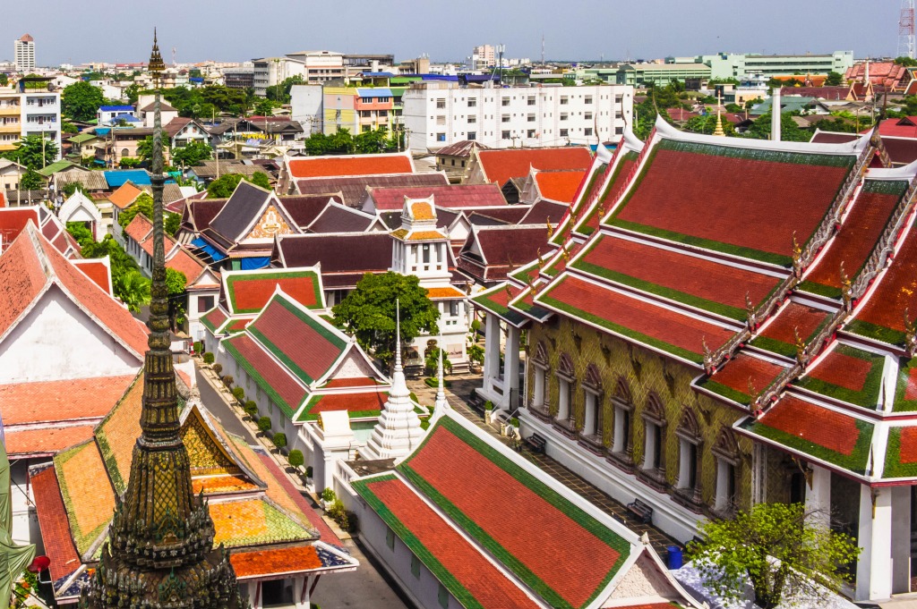 Wat Arun View, Bangkok, Thailand jigsaw puzzle in Street View puzzles on TheJigsawPuzzles.com