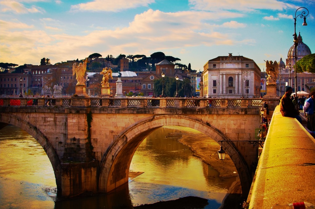 Tiber River, Rome jigsaw puzzle in Bridges puzzles on TheJigsawPuzzles.com