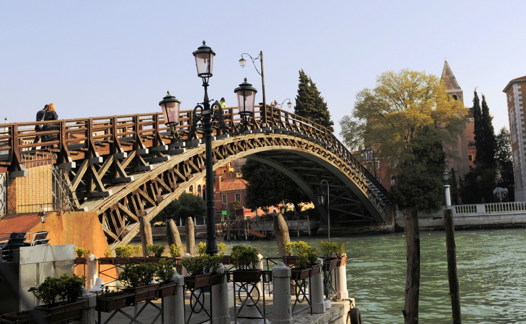 Accademia Bridge, Venice, Italy jigsaw puzzle in Bridges puzzles on TheJigsawPuzzles.com