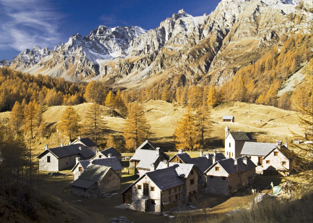 Crampiolo, Italian Alps jigsaw puzzle in Great Sightings puzzles on TheJigsawPuzzles.com