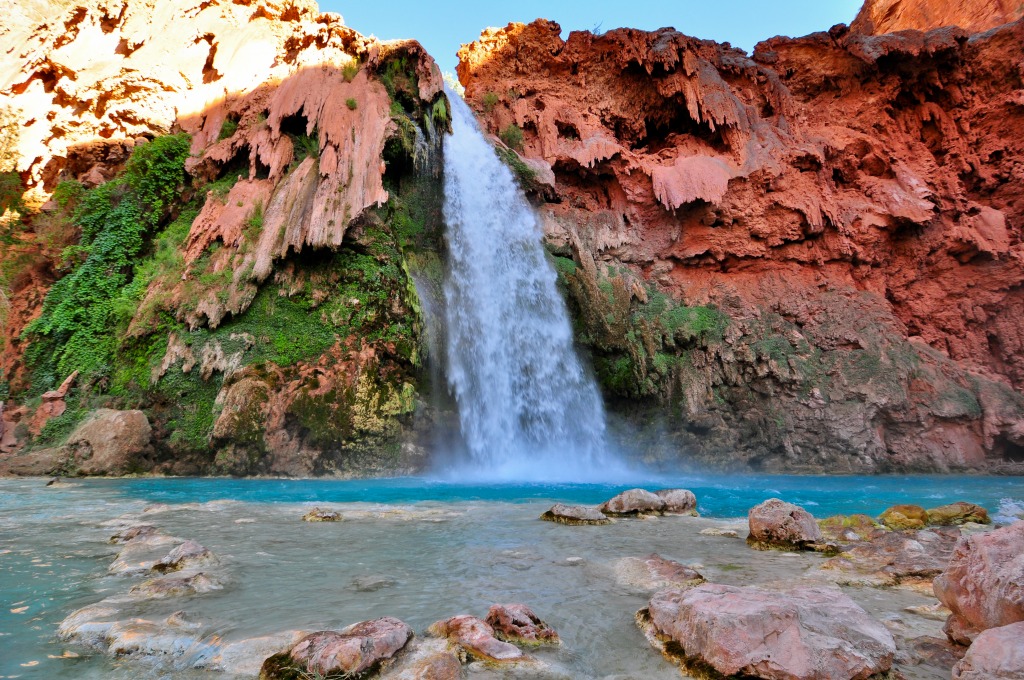 Havasu Falls, Arizona jigsaw puzzle in Waterfalls puzzles on TheJigsawPuzzles.com