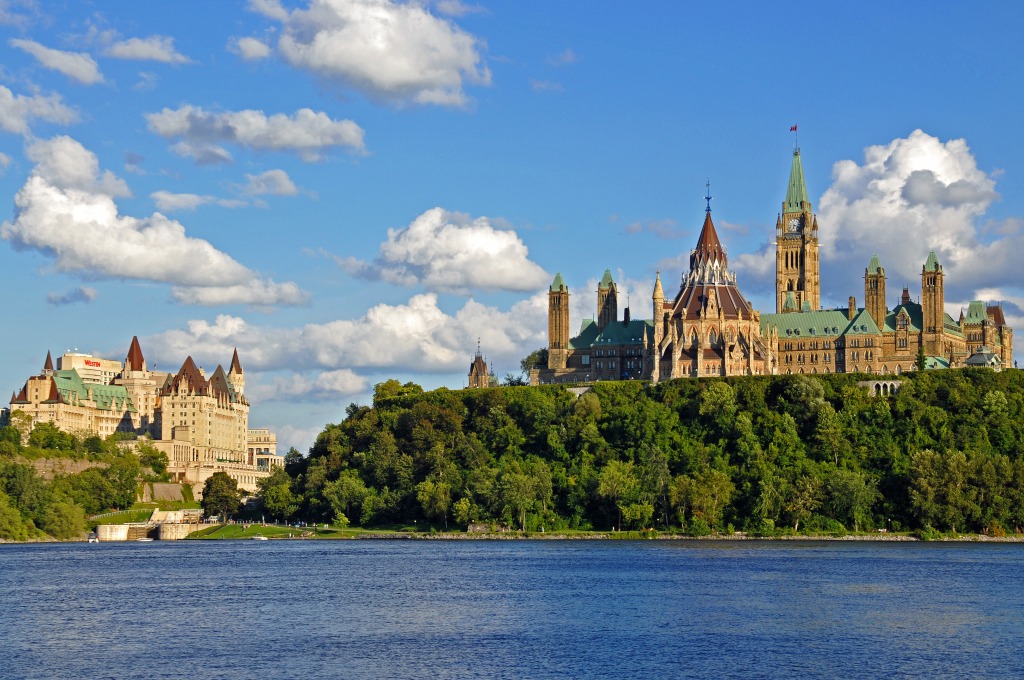Parliament Buildings in Ottawa, Canada jigsaw puzzle in Castles puzzles on TheJigsawPuzzles.com