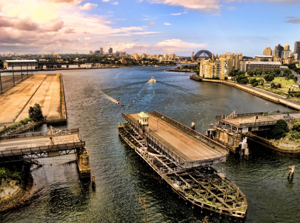 Glebe Island Bridge, Sydney jigsaw puzzle in Bridges puzzles on TheJigsawPuzzles.com