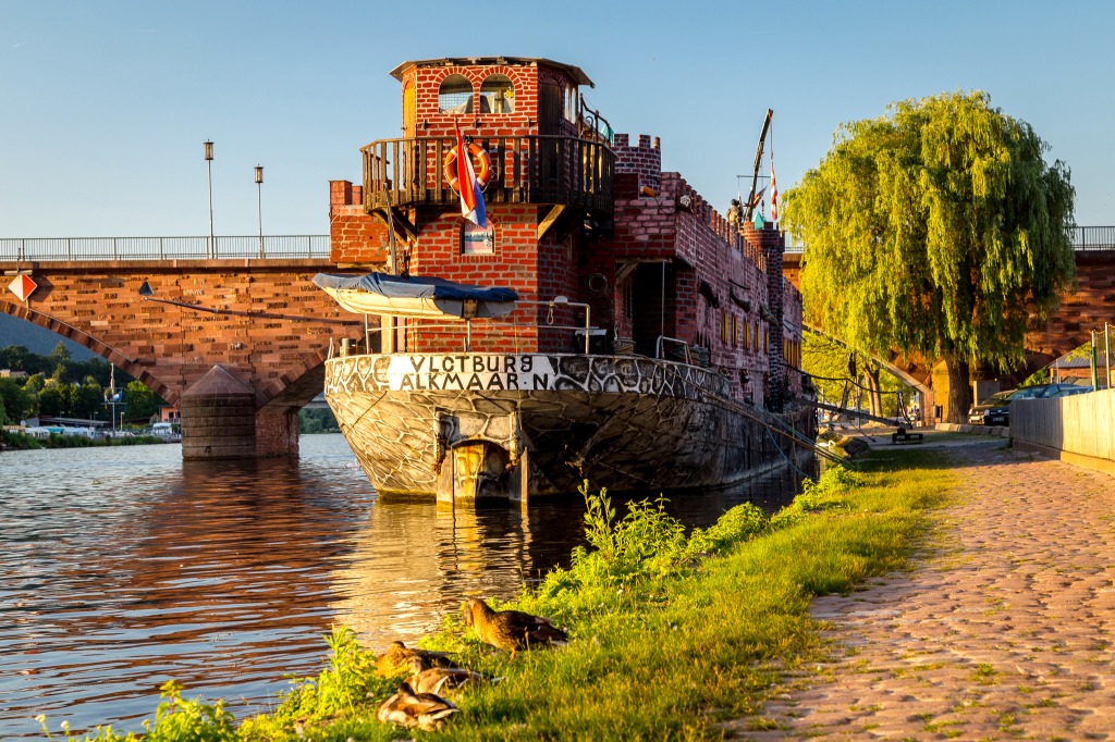 Floating Castle in Miltenberg, Germany jigsaw puzzle in Castles puzzles on TheJigsawPuzzles.com