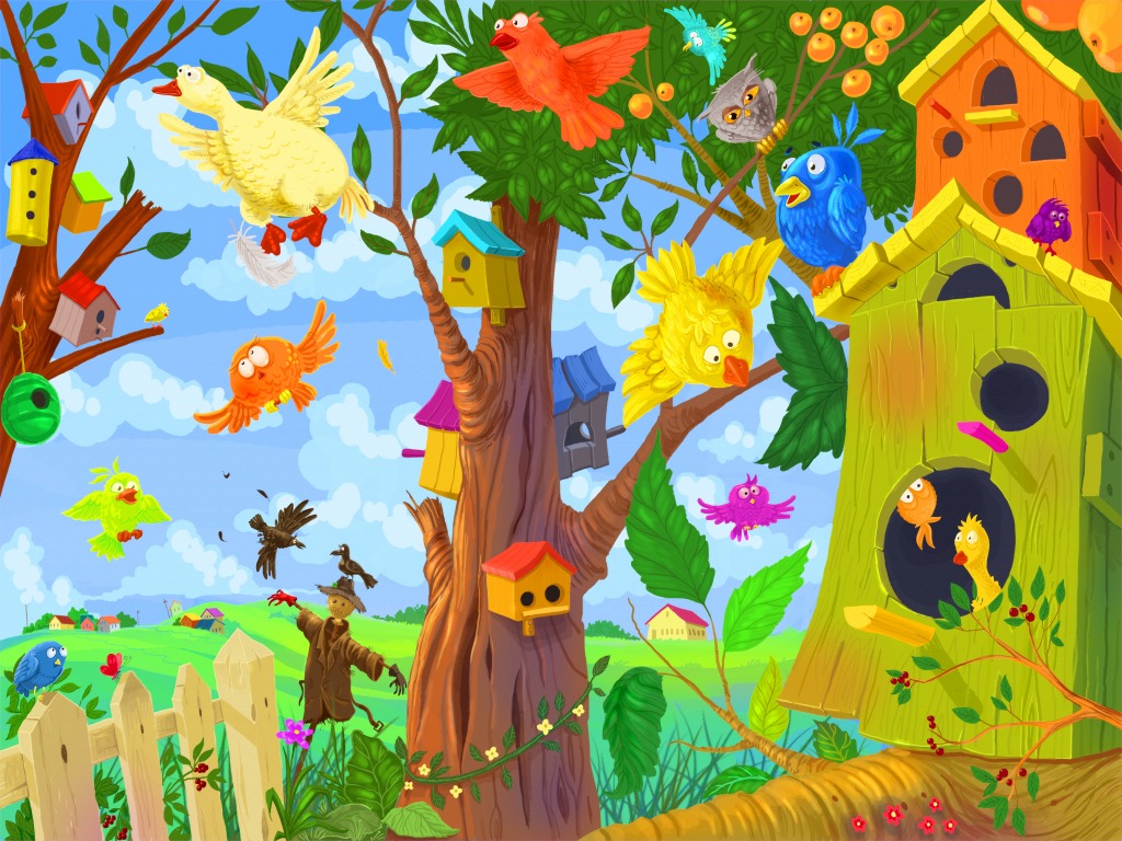 Springtime jigsaw puzzle in Kids Puzzles puzzles on TheJigsawPuzzles.com