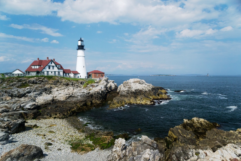 Portland Head Light jigsaw puzzle in Great Sightings puzzles on TheJigsawPuzzles.com