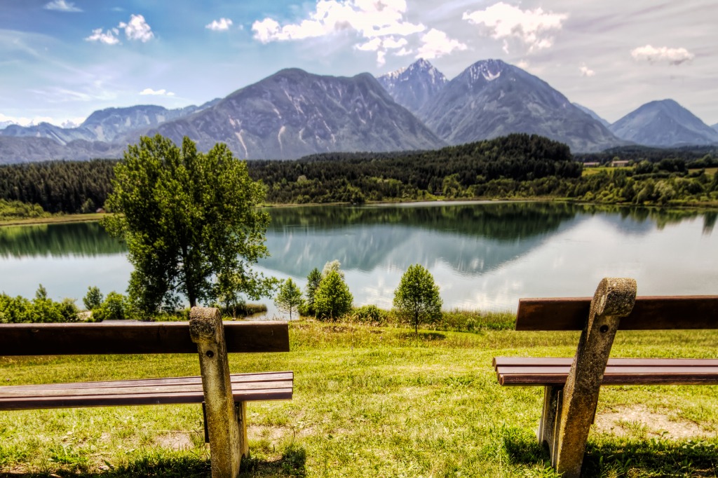 Lake Turner, Carinthia, Austria jigsaw puzzle in Puzzle of the Day puzzles on TheJigsawPuzzles.com