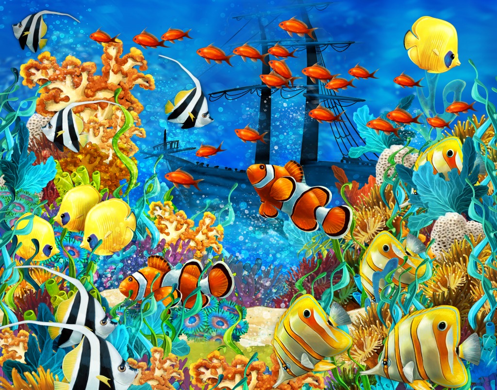 Coral Reef jigsaw puzzle in Under the Sea puzzles on TheJigsawPuzzles.com