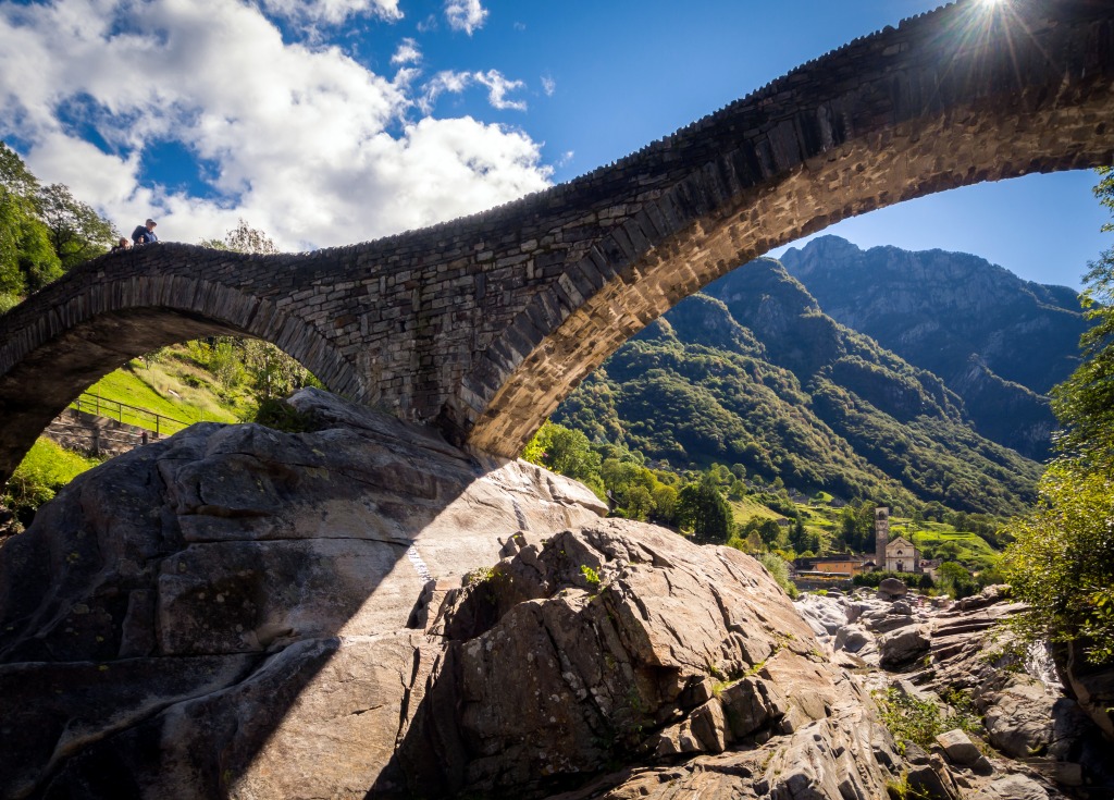 Ponte dei Salti, Switzerland jigsaw puzzle in Bridges puzzles on TheJigsawPuzzles.com