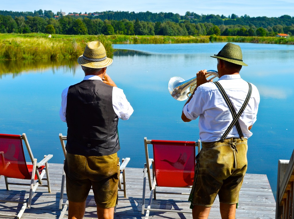 A Beautiful Day in Bavaria jigsaw puzzle in People puzzles on TheJigsawPuzzles.com