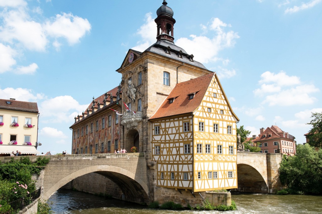 Altes Rathaus in Bamberg, Germany jigsaw puzzle in Bridges puzzles on TheJigsawPuzzles.com