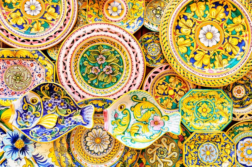 Sicilian Ceramics jigsaw puzzle in Puzzle of the Day puzzles on TheJigsawPuzzles.com