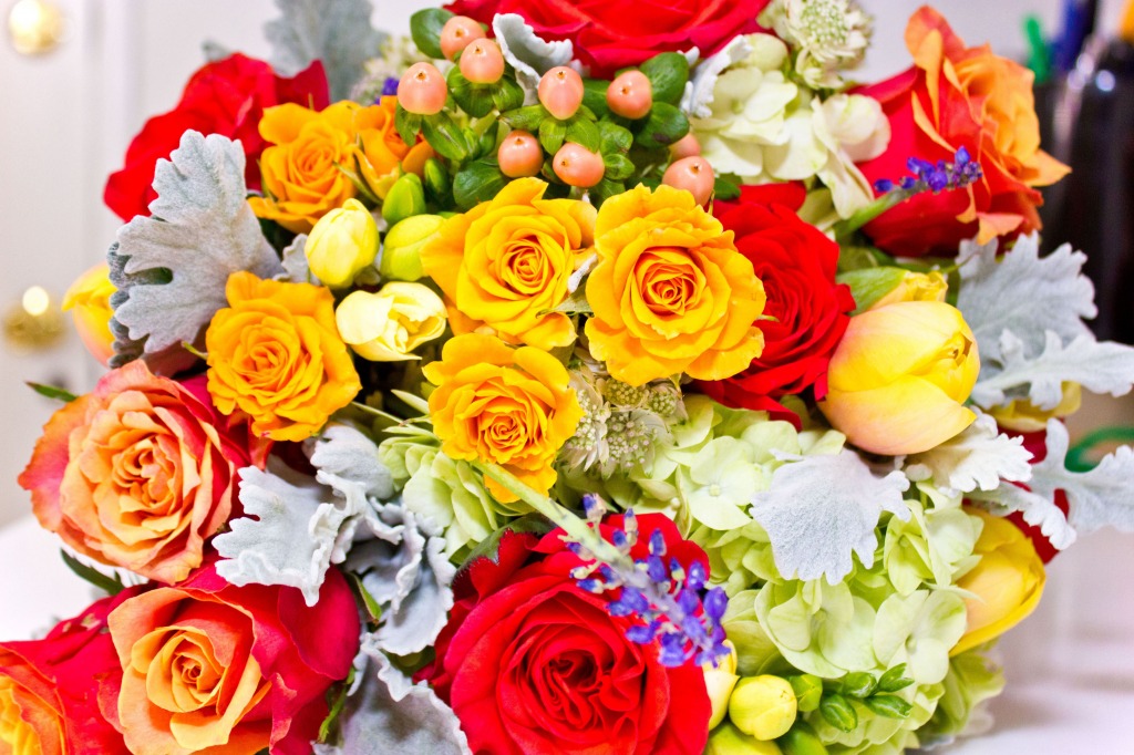 Beautiful Bouquet jigsaw puzzle in Puzzle of the Day puzzles on TheJigsawPuzzles.com