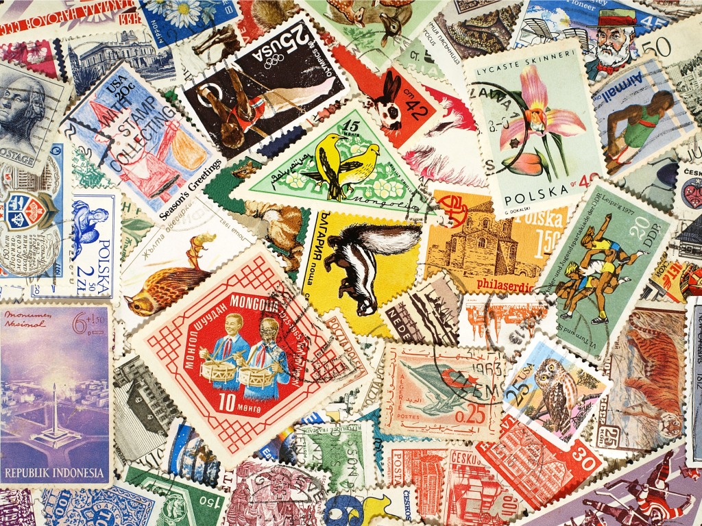 Postage Stamps of Different Countries jigsaw puzzle in Macro puzzles on TheJigsawPuzzles.com