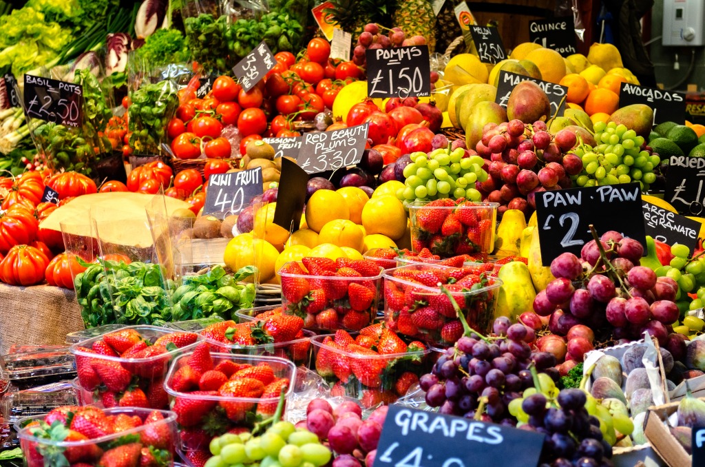 London's Borough Market jigsaw puzzle in Fruits & Veggies puzzles on TheJigsawPuzzles.com