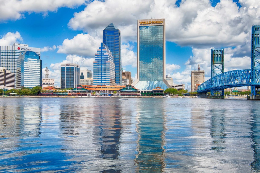 Downtown Jacksonville, Florida jigsaw puzzle in Bridges puzzles on TheJigsawPuzzles.com