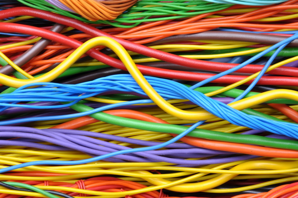 Colored Cables and Wires jigsaw puzzle in Macro puzzles on TheJigsawPuzzles.com