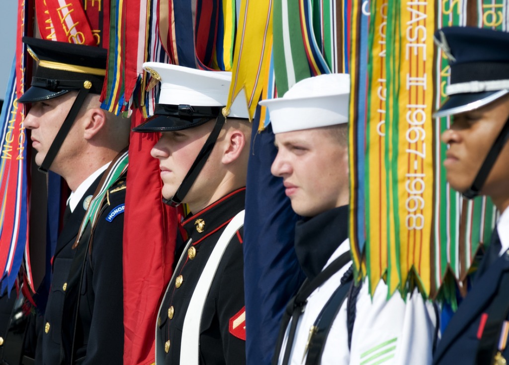 Color Guard at Fort Belvoir jigsaw puzzle in Puzzle of the Day puzzles on TheJigsawPuzzles.com