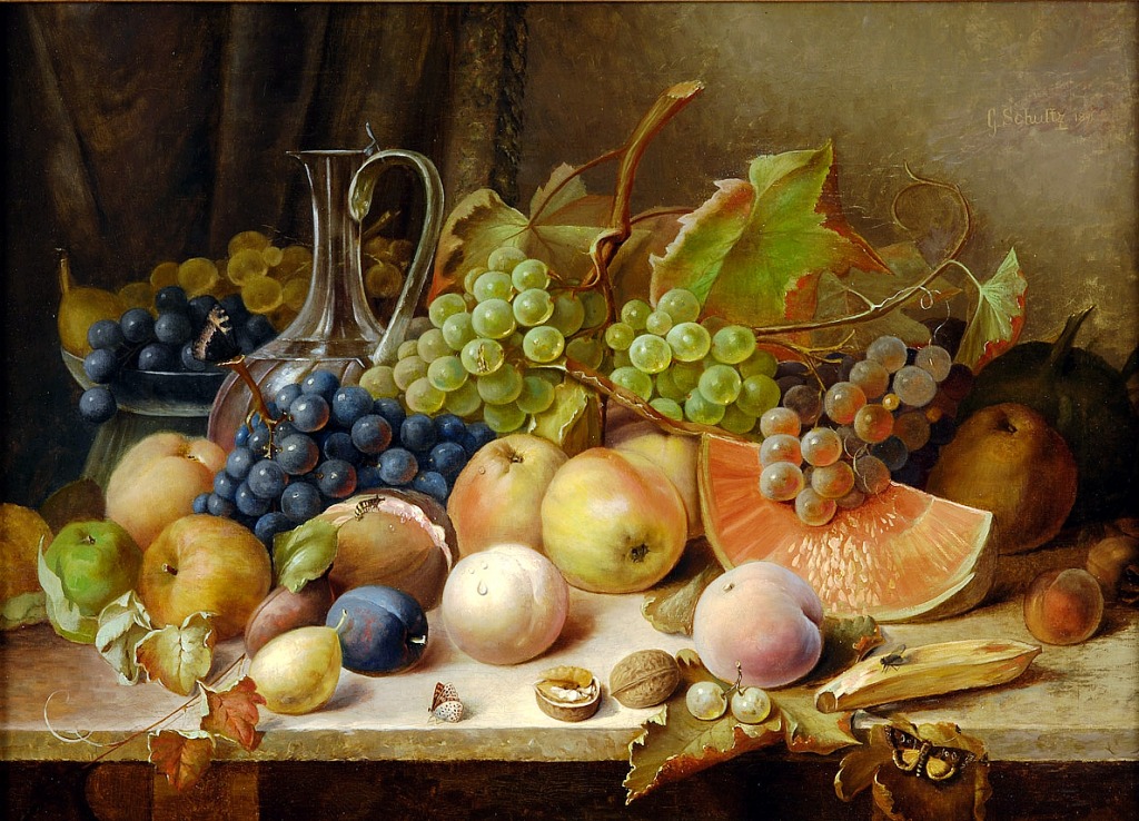 Still Life with Fruits jigsaw puzzle in Fruits & Veggies puzzles on TheJigsawPuzzles.com