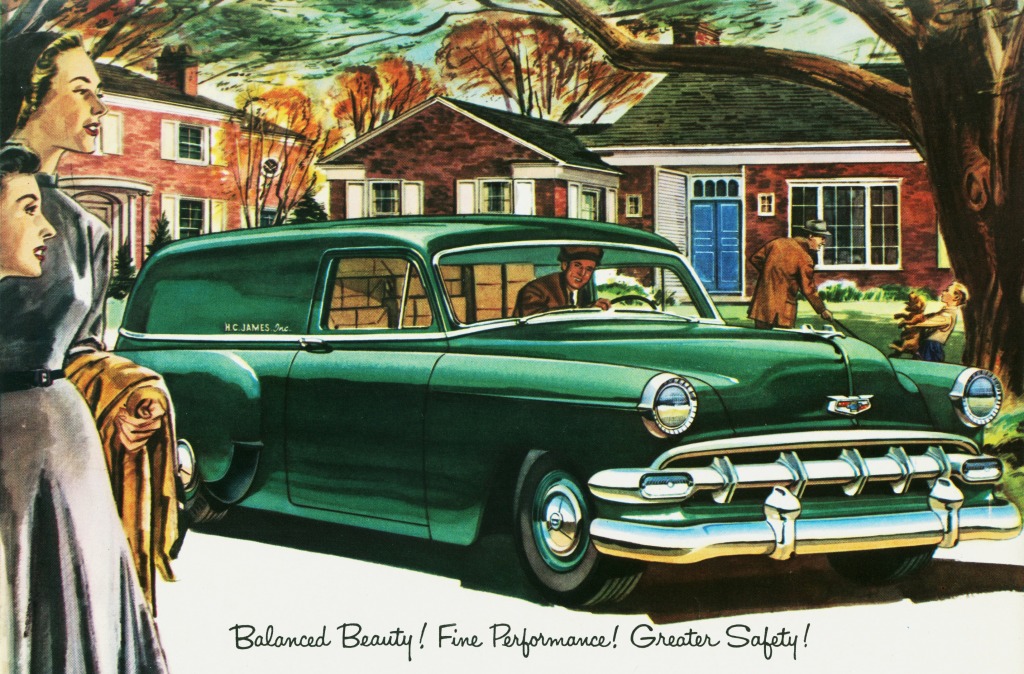 1954 Chevrolet Sedan Delivery jigsaw puzzle in Cars & Bikes puzzles on TheJigsawPuzzles.com