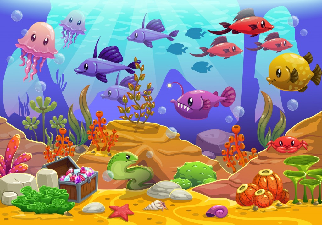 Underwater World jigsaw puzzle in Under the Sea puzzles on TheJigsawPuzzles.com