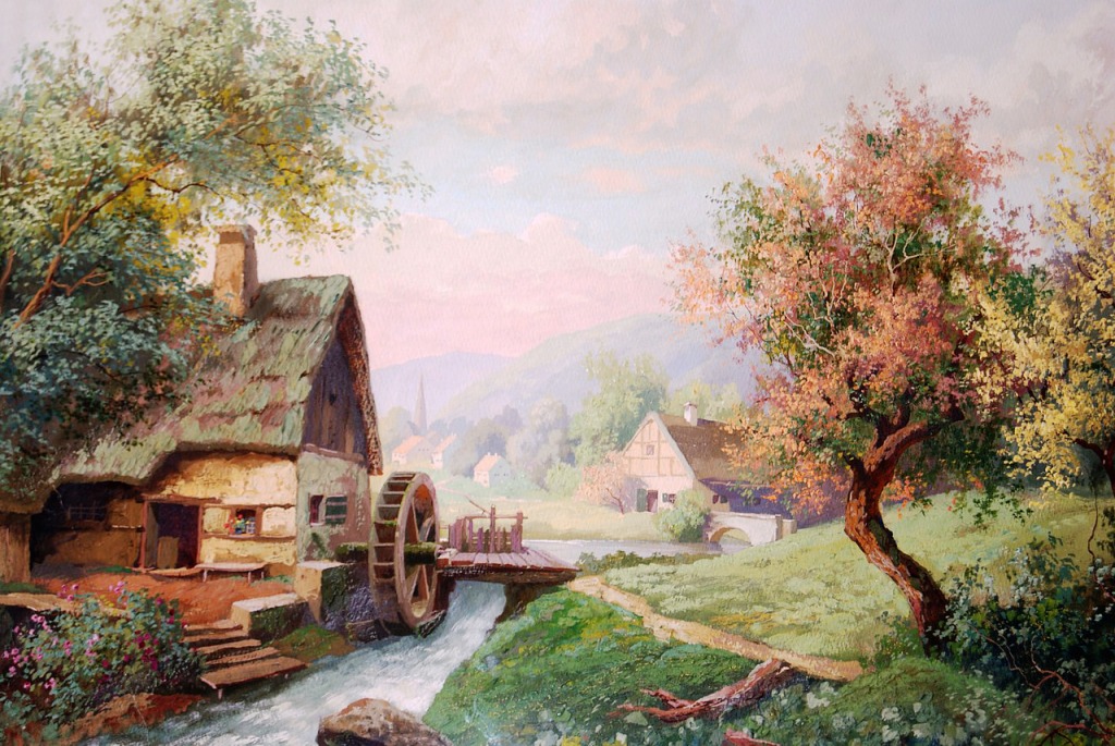 Alpine Village jigsaw puzzle in Waterfalls puzzles on TheJigsawPuzzles.com