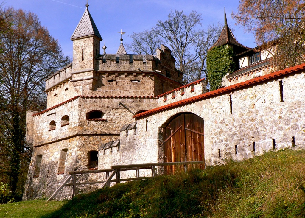 Lichtenstein Castle, Germany jigsaw puzzle in Castles puzzles on TheJigsawPuzzles.com