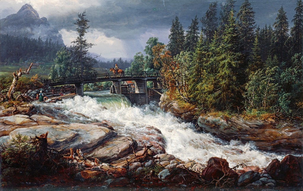 Maridalen jigsaw puzzle in Waterfalls puzzles on TheJigsawPuzzles.com