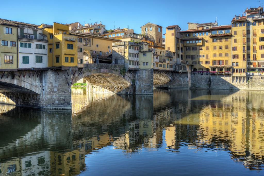 Ponte Vecchio, Italy jigsaw puzzle in Bridges puzzles on TheJigsawPuzzles.com
